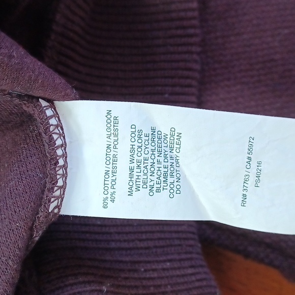 Mens Perry Ellis Maroon V-Neck Sweater Medium - Picture 7 of 8